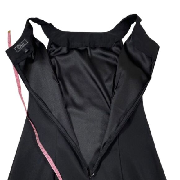 Black Cocktail Dress Size 6 Sleeveless Rhinestone Accents Dressbarn Collections - Picture 9 of 10